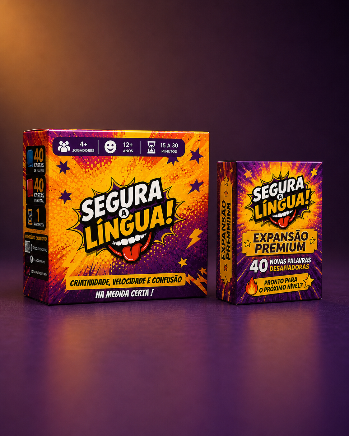 Jogo Segura a Língua com expansão premium