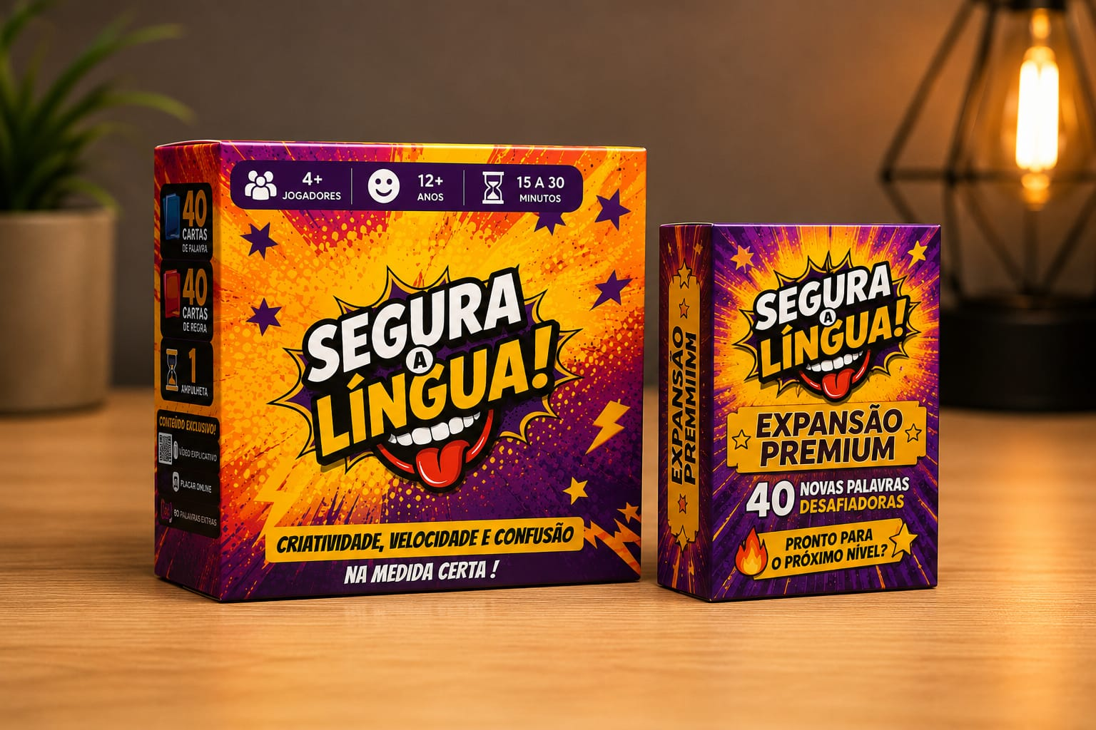 Jogo Segura a Língua e expansão premium